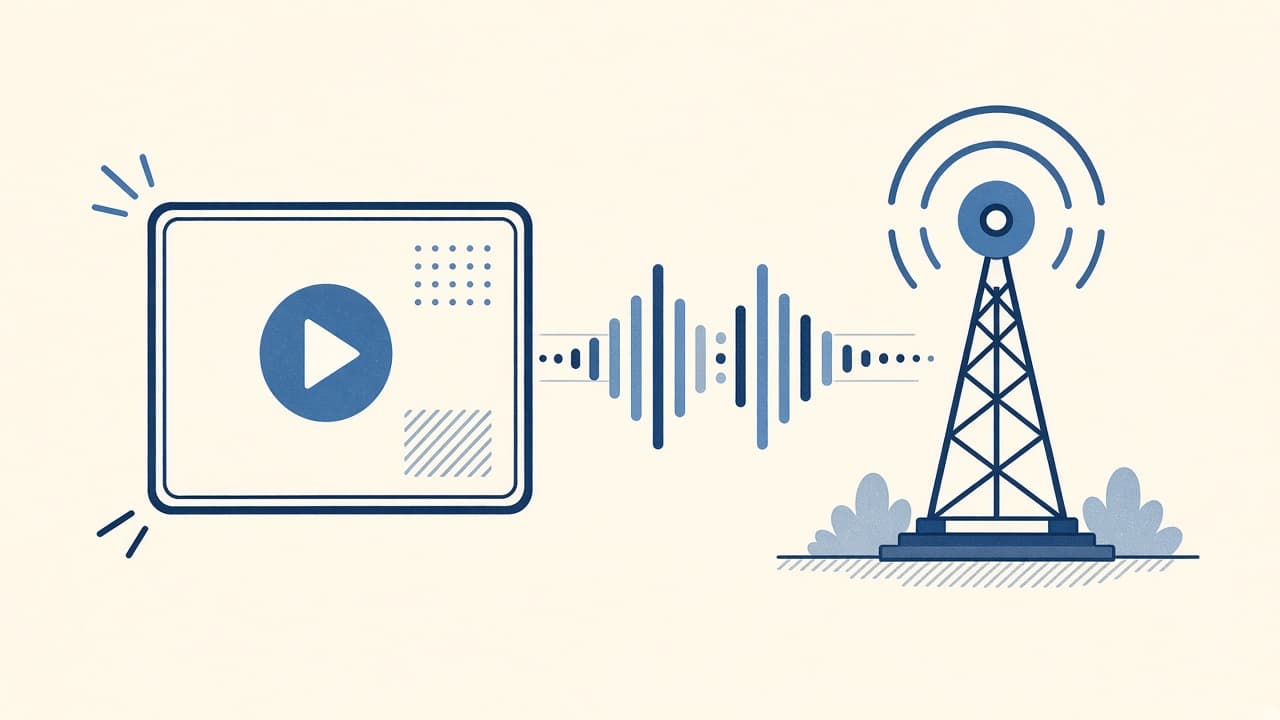 Illustration of video and live streaming